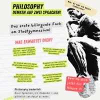 Bilingualer Kurs Philosophy für Jahrgangsstufe 7 im Schuljahr 2026/27