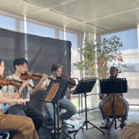 Musik Monat Mai: Streichquartett in der Schulklasse